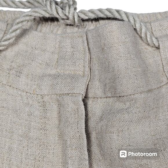 Talbots 100% Linen Cropped Wide Leg Flare Pants Size 16 *Read* - Picture 3 of 14
